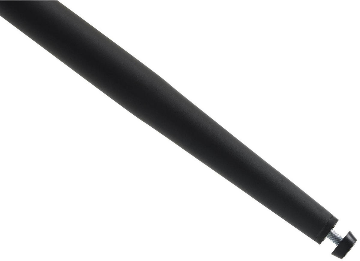 BARHOCKER 2er Set Stoff grau - Schwarz/Grau, Textil/Metall (47/106/52cm) - CLP
