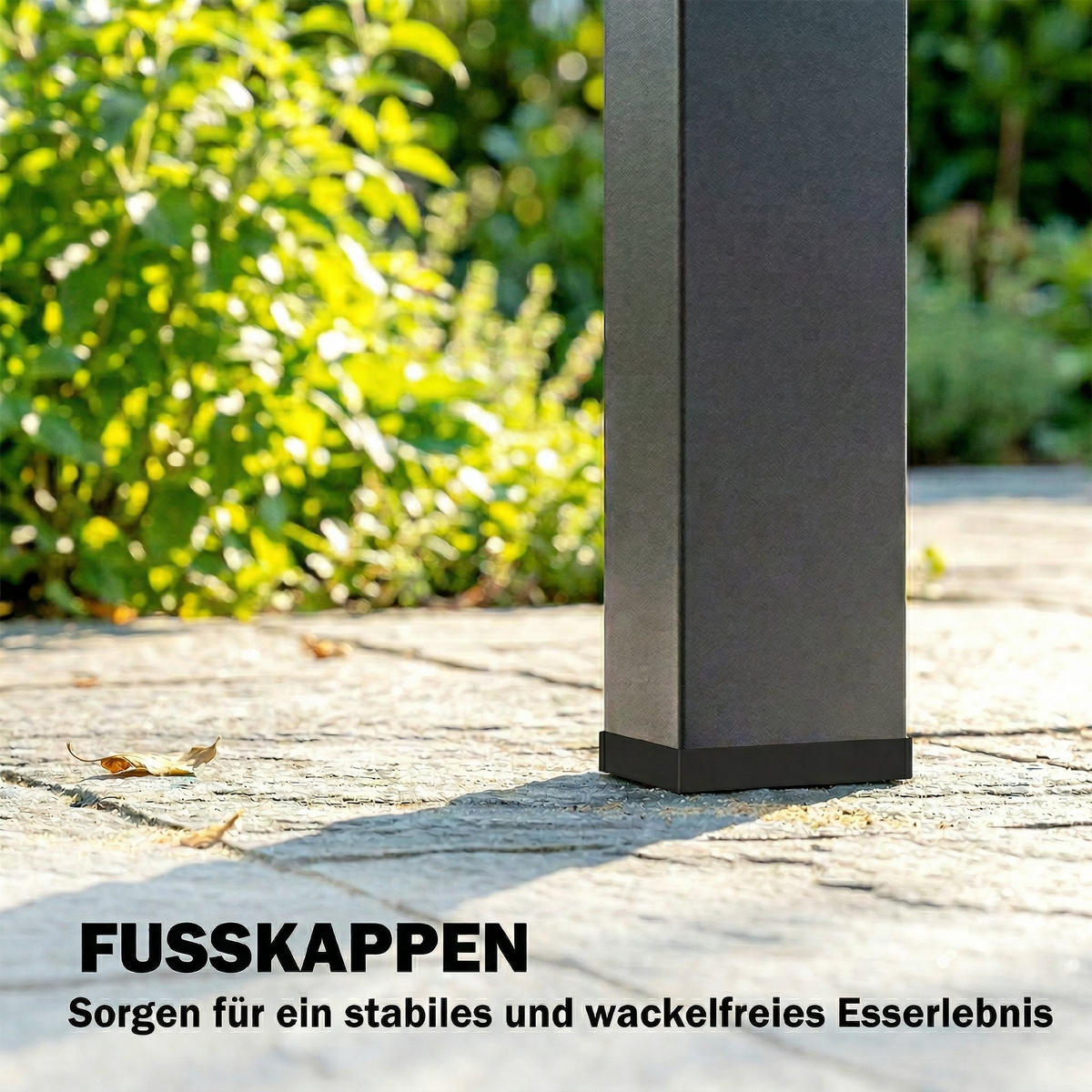 GARTENTISCH rechteckig 155/88/72 cm Braun - Schwarz/Braun, Metall (155/88/72cm) - Outsunny