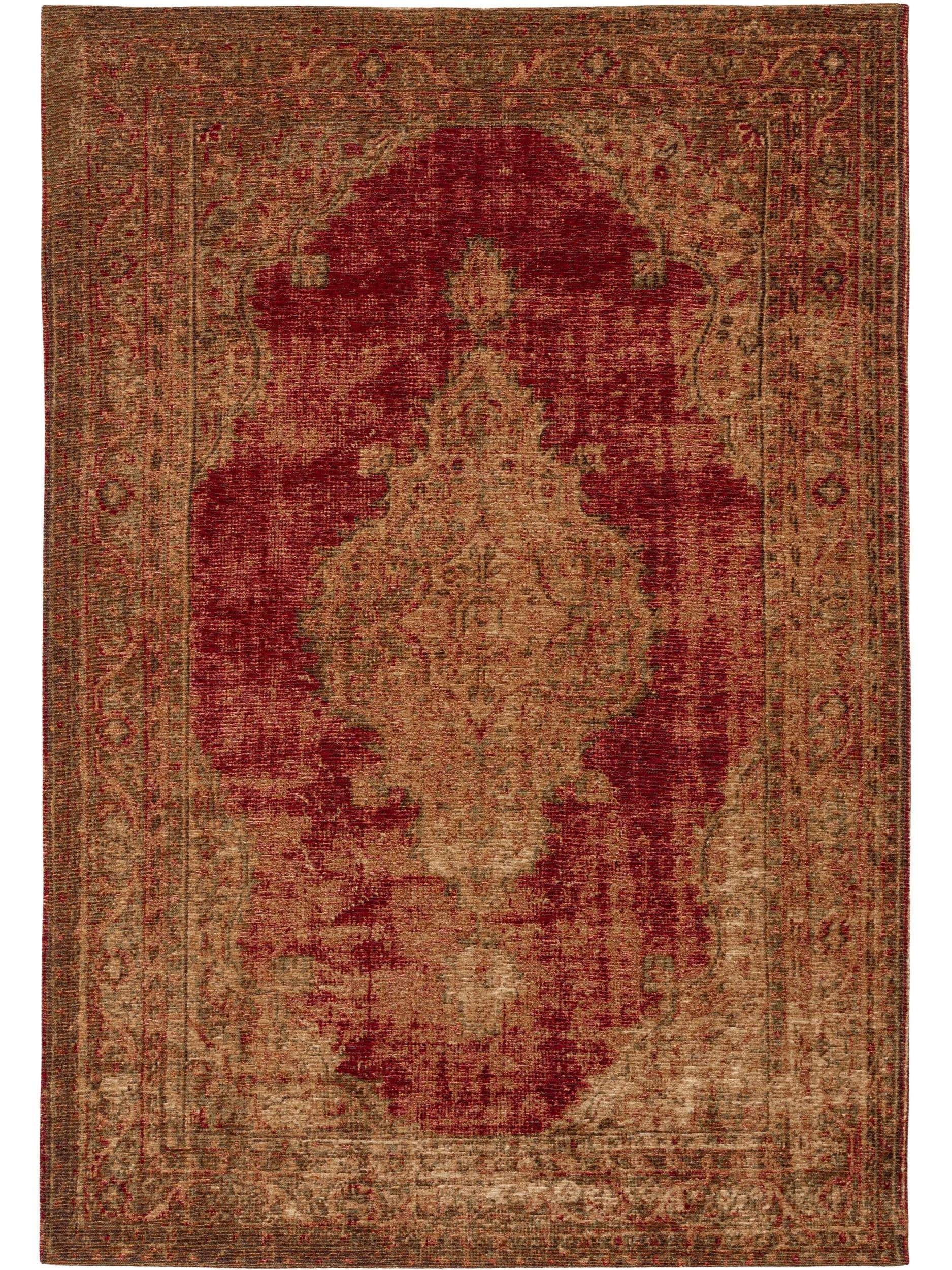 FLACHGEWEBETEPPICH Stay Beige/Rot 155x235 cm - Beige, Textil (155/235cm) - benuta Pop