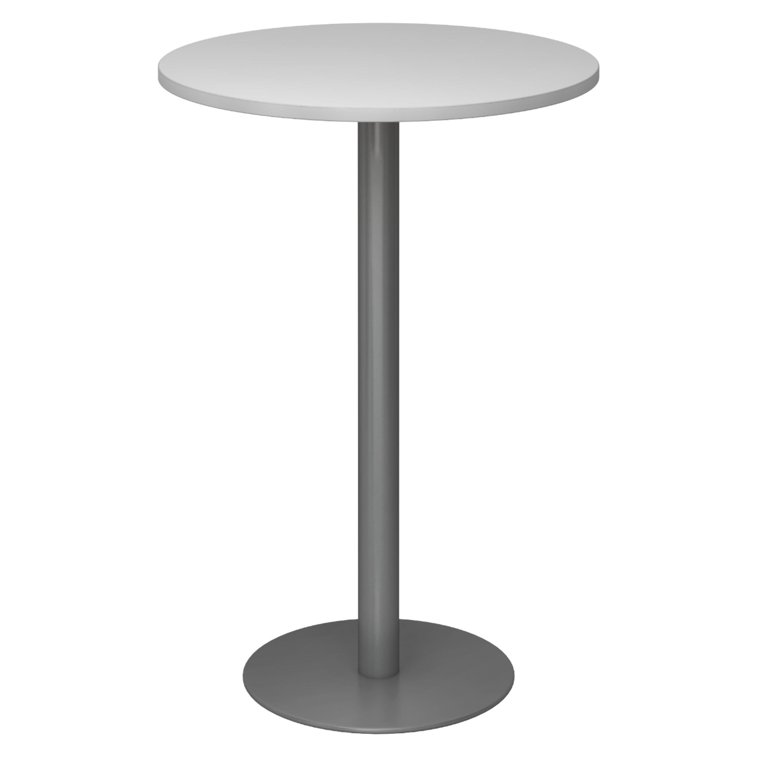 STEHTISCH rund STH 80/80/111,6 cm in Grau/Graphitfarben - Graphitfarben/Grau, Holzwerkstoff (80/80/111.6cm) - bümö