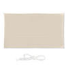 SONNENSEGEL - Beige, Textil/Metall (400/200cm) - Relaxdays