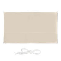 SONNENSEGEL - Beige, Textil/Metall (400/200cm) - Relaxdays