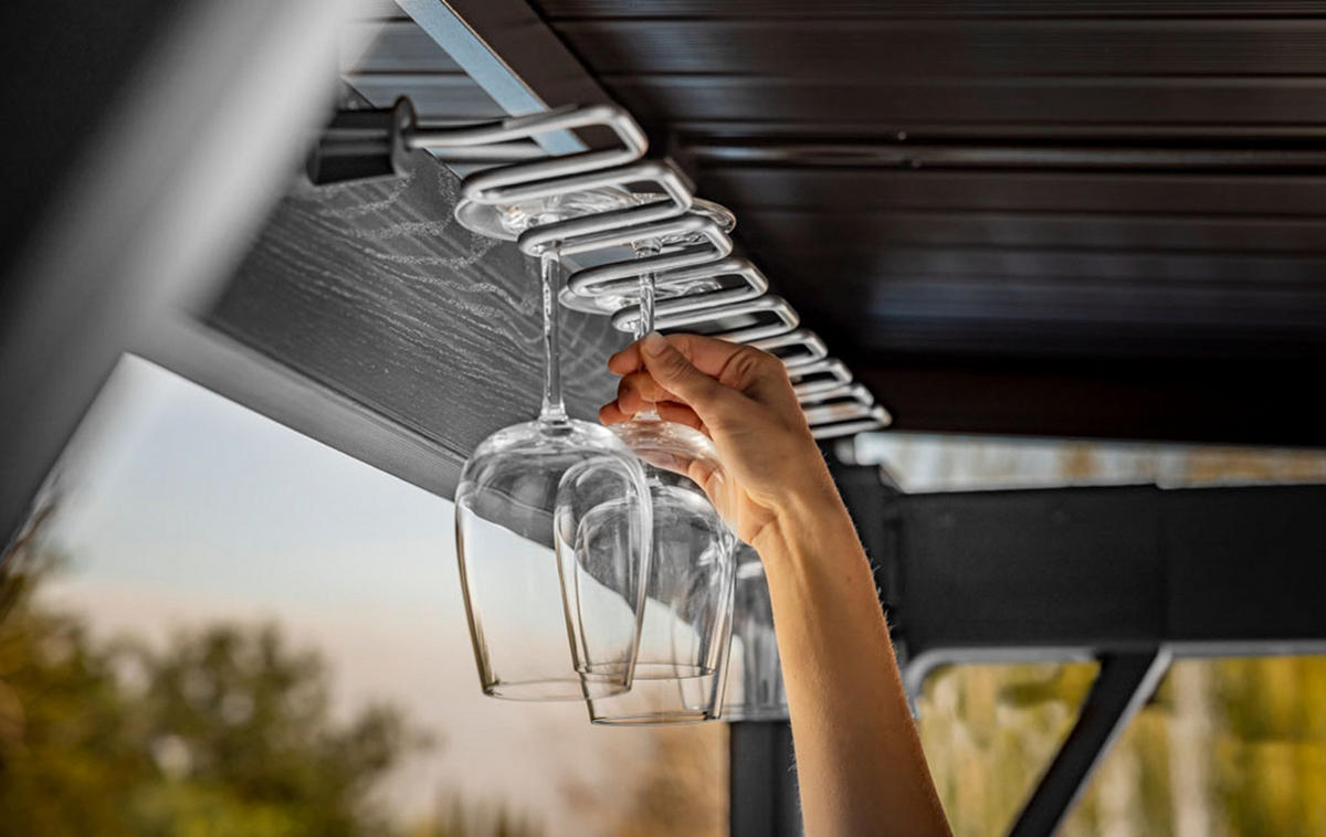 BAR-PAVILLON Signature - Grau, Kunststoff (200/238/230cm) - Keter