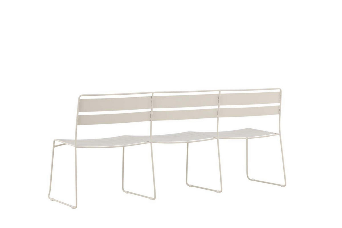 GARTENSOFA beige - Beige, Metall (180/78/55cm) - ebuy24