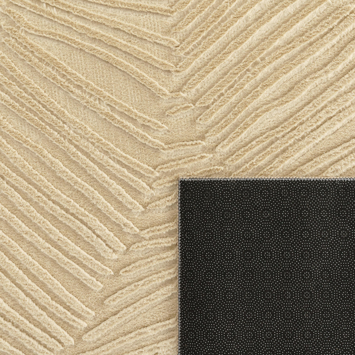 KURZFLORTEPPICH 120/160 cm Lelystad 525 - Beige, Textil (120/160cm) - Paco Home