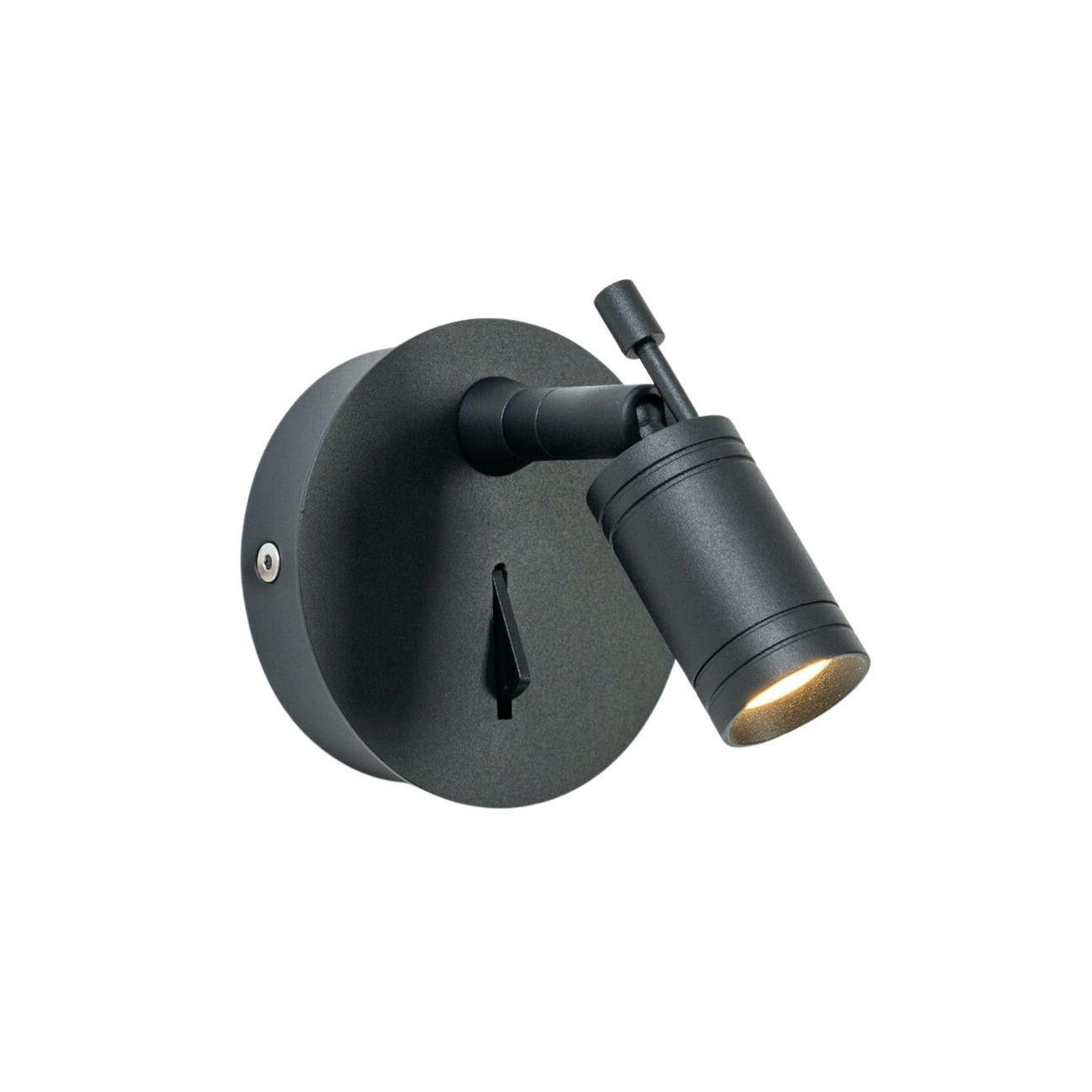 WANDLEUCHTE Minoa, Schwarz, 13cm - Schwarz, Metall (9/9/13cm) - KOSILUM
