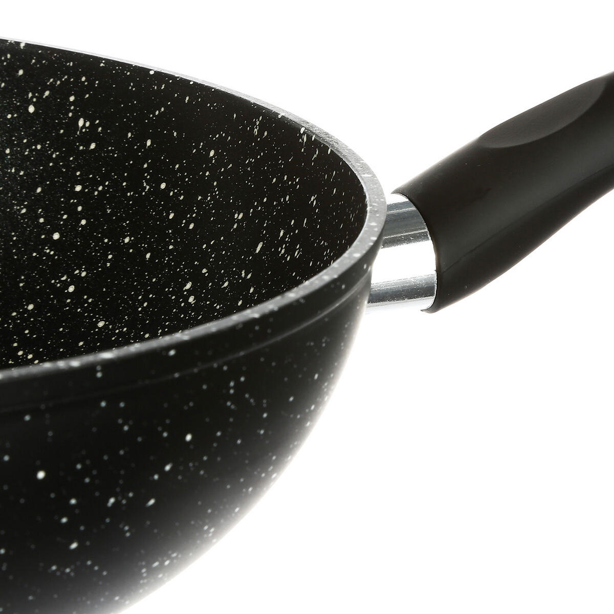 WOKPFANNE Caractere, Aluminium, Kunststoff, Schwarz, 28 cm - Schwarz, Metall (46.1/28.3/11.3cm) - 5five Simply Smart