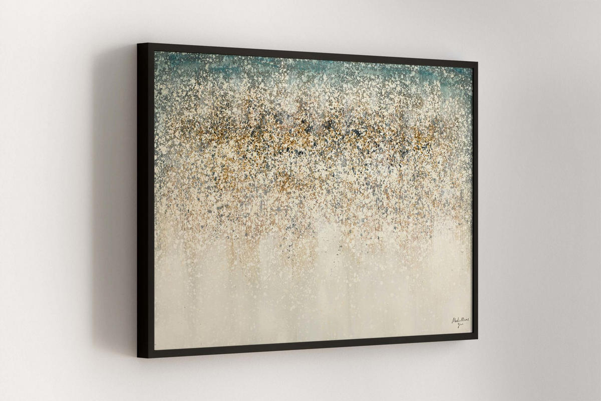 ACRYLBILD HANDGEMALT 120/80 cm - Blau/Beige, Holz/Textil (120/80cm) - KUNSTLOFT