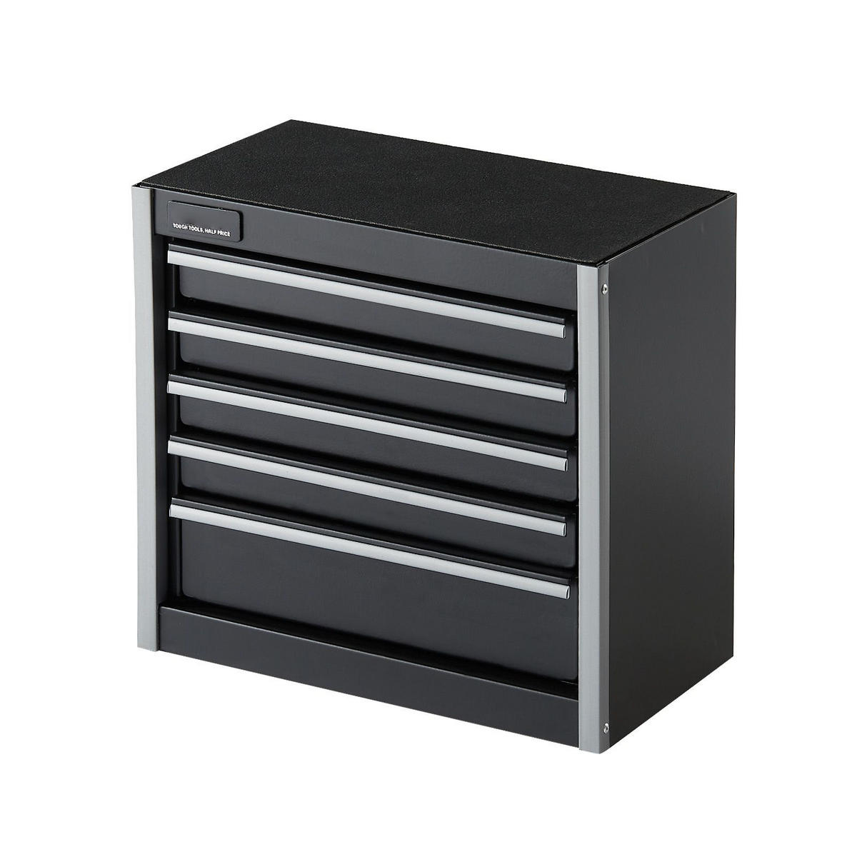 WERKZEUGKOFFER 8,6 Zoll Werkzeugkasten Metall mit 5 Schubladen Tragbare Werkzeugbox Schwarz - Schwarz, Metall (10/10/10cm) - Raelunyi