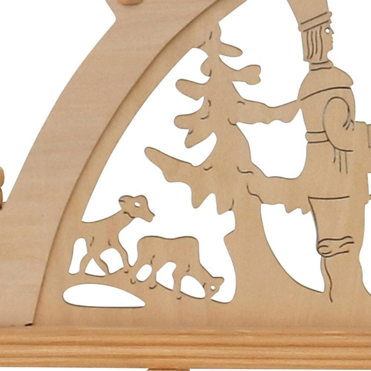 SCHWIBBOGEN Pyramide Bergmänner 7-flammig - Multicolor, Holz (0.1/1/0.1cm) - Dekoteam24