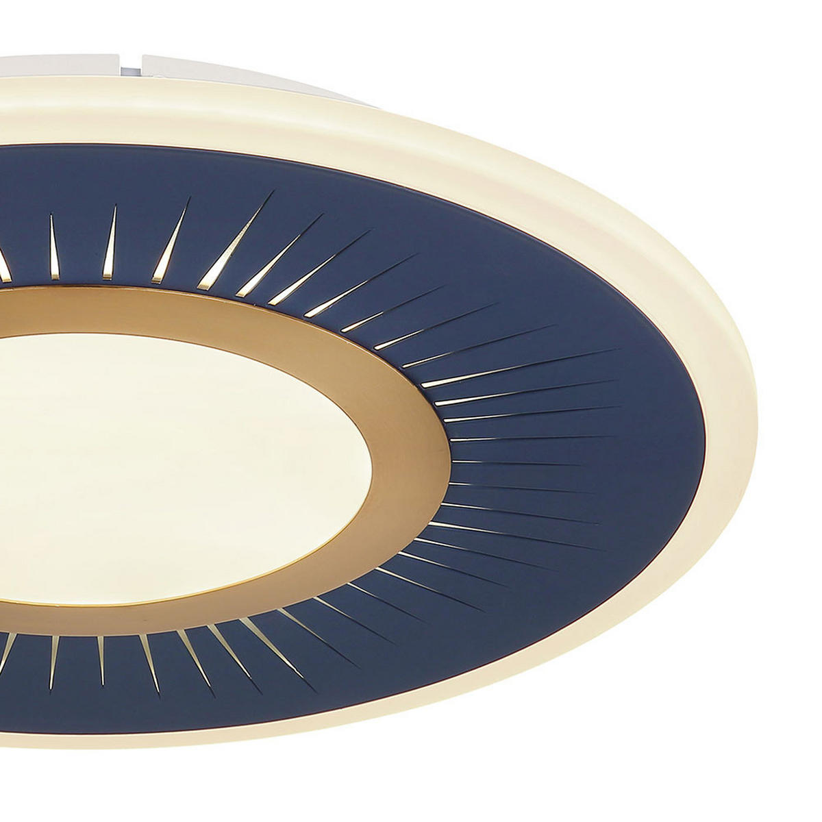 LED DECKENLEUCHTE Ingomar Blau Metall - Blau, Metall (37.2/37.2/5cm) - Globo Lighting