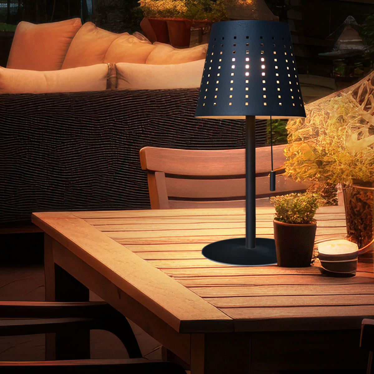 LED AUSSENLEUCHTE Mandy Metall Anthrazit - Anthrazit, Metall (14/14/30cm)