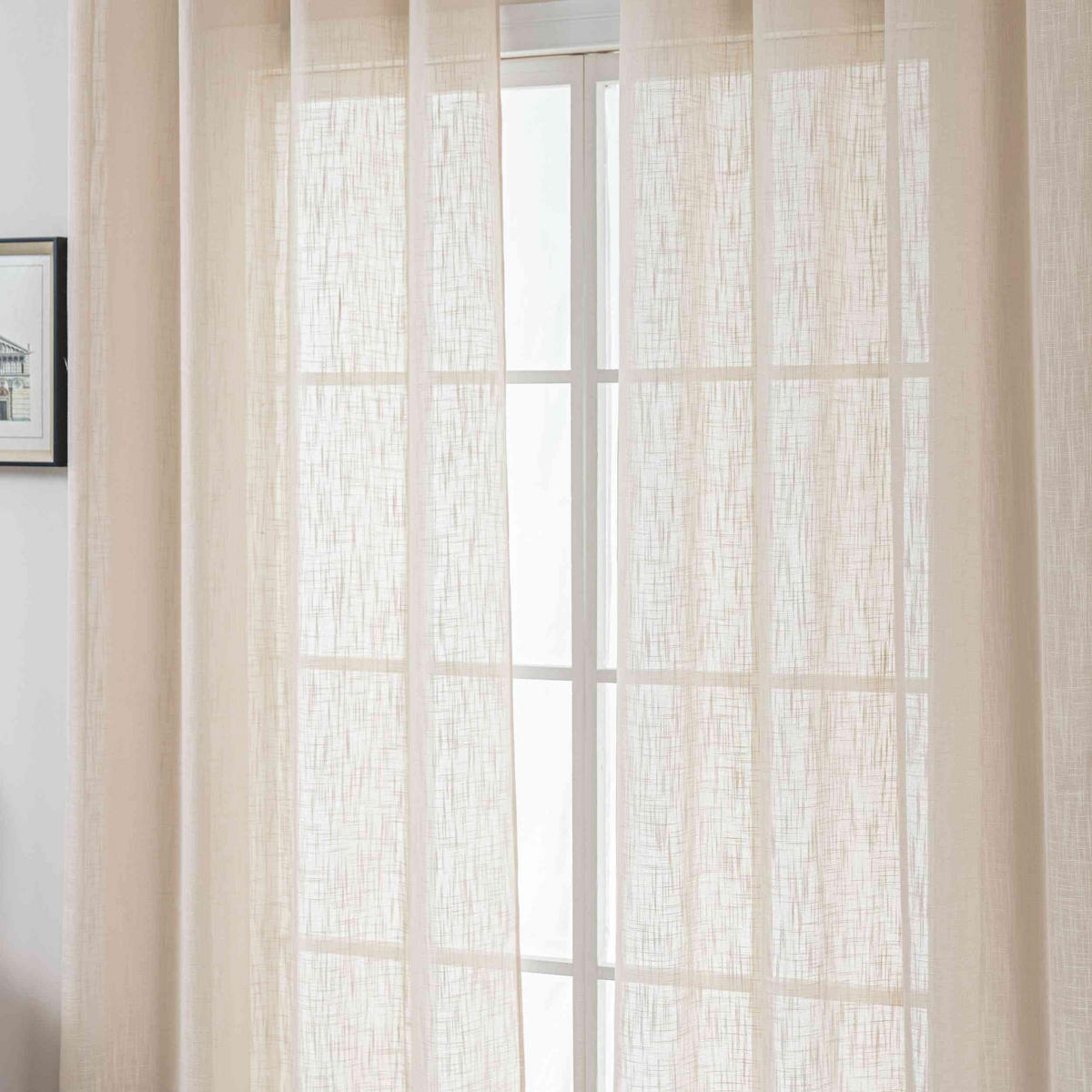 GARDINE SEOUL HxB 245x140 cm Beige - Beige, Textil (140/245cm) - Gardinenbox