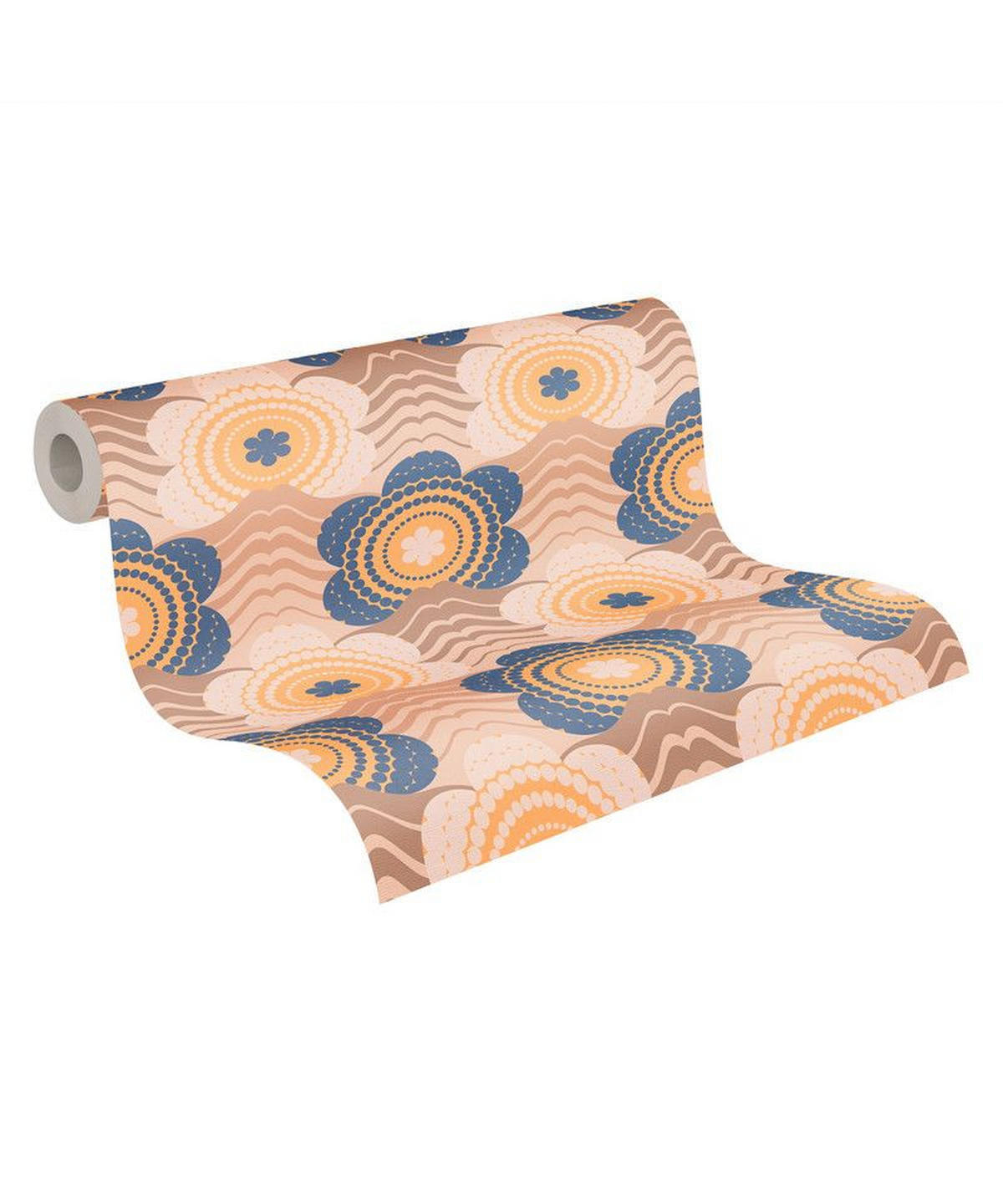 VLIESTAPETE Orange 53/850 cm - Orange, Textil (53/1cm) - KUNSTLOFT