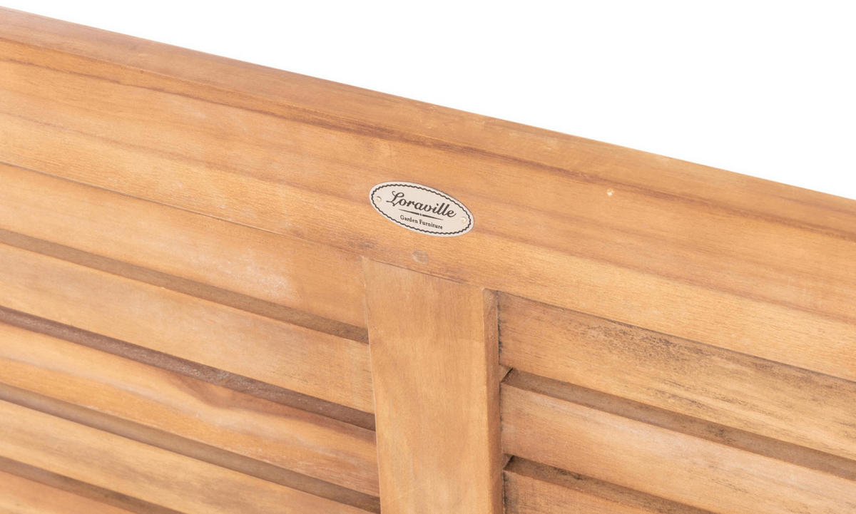 TEAKBANK Halmur 200 cmTeak - Braun, Holz (200/92/59cm) - TPFGarden
