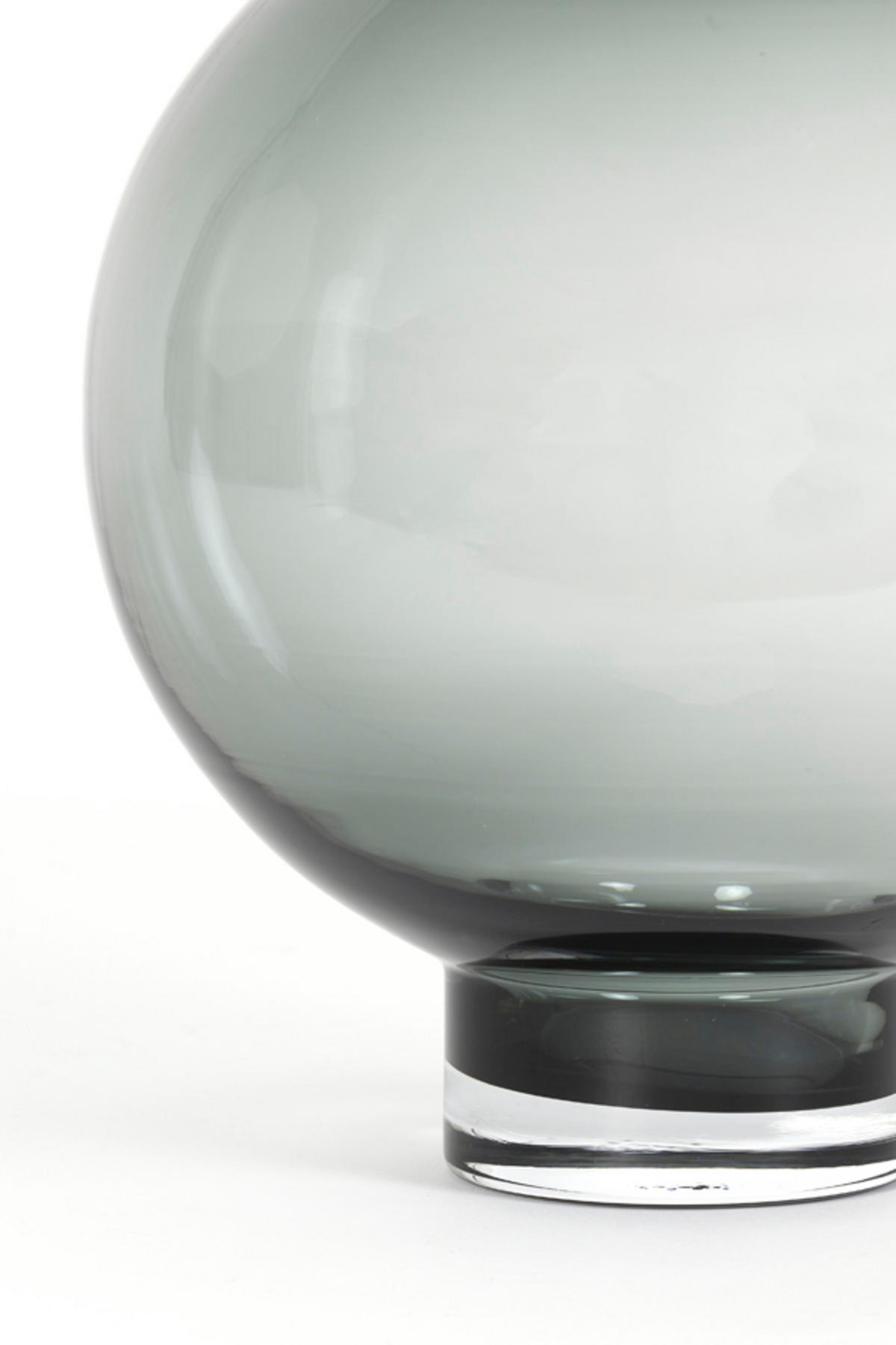 VASE Keisha Grau Ø27,5/36,5 cm - Grau, Glas (27.5/36.5cm) - Light & Living