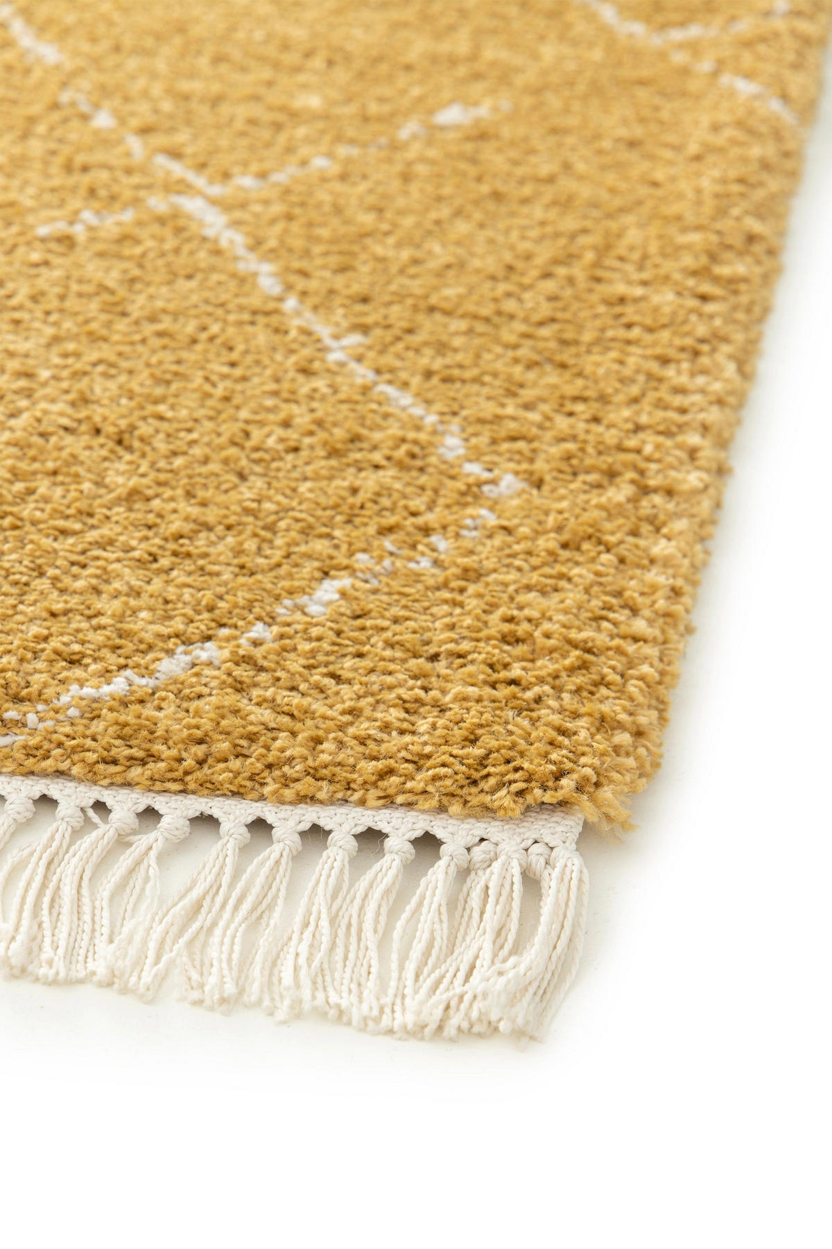 TEPPICH, dick, weich und edel, mit Fransen gelb - Gelb, Textil (160/230cm) - AFK Living