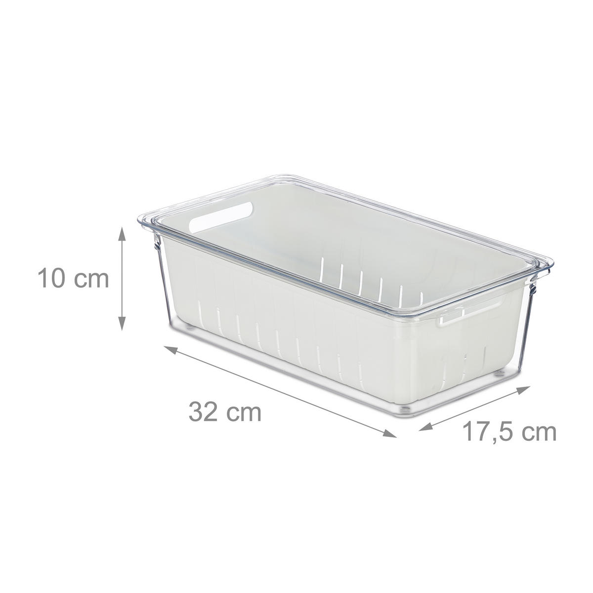 4XORGANIZÉR do chladničky - různobarevná, plast (32/10/17.5cm) - Relaxdays