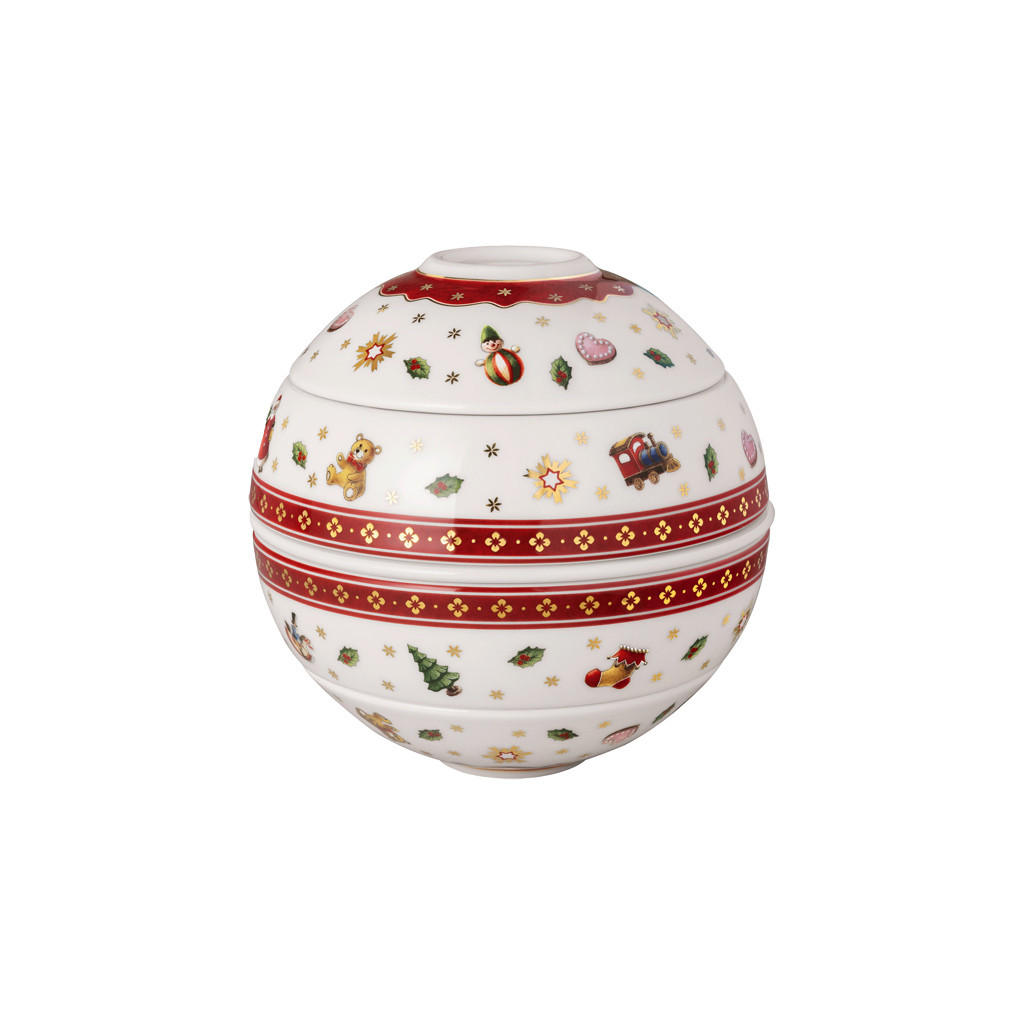 LA PETIT BOULE DINNER-SET Toy's Delight weiß-rot - Rot/Weiß, Keramik (14/13.7/14cm) - Villeroy & Boch