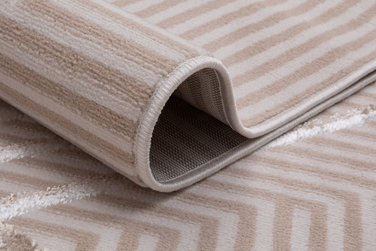 TEPPICH CRYSTAL Creme Beige 120/170 cm - Beige/Creme, Textil (120/170cm) - Tapiso