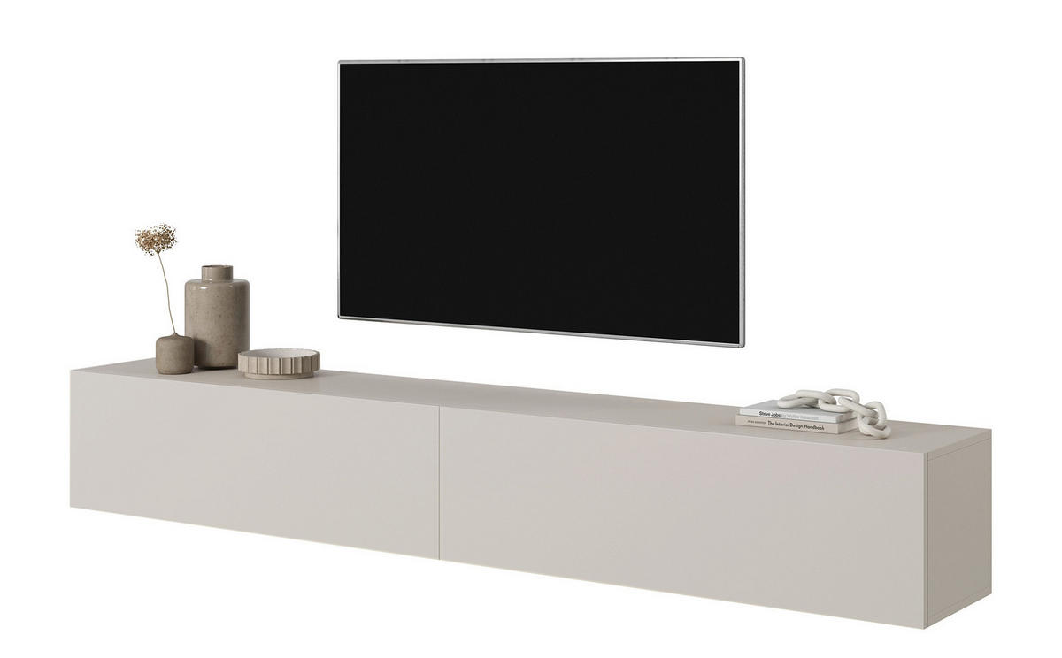 TV-HÄNGEBOARD Bisira Graubeige 200 cm - Greige, Holzwerkstoff (200/30/31.6cm) - Selsey