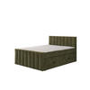 BOXSPRINGBETT VELTRA mit Topper und Bettkasten, Grün, 140x200 cm - Grün, Textil (140/200cm) - KS Home Concept