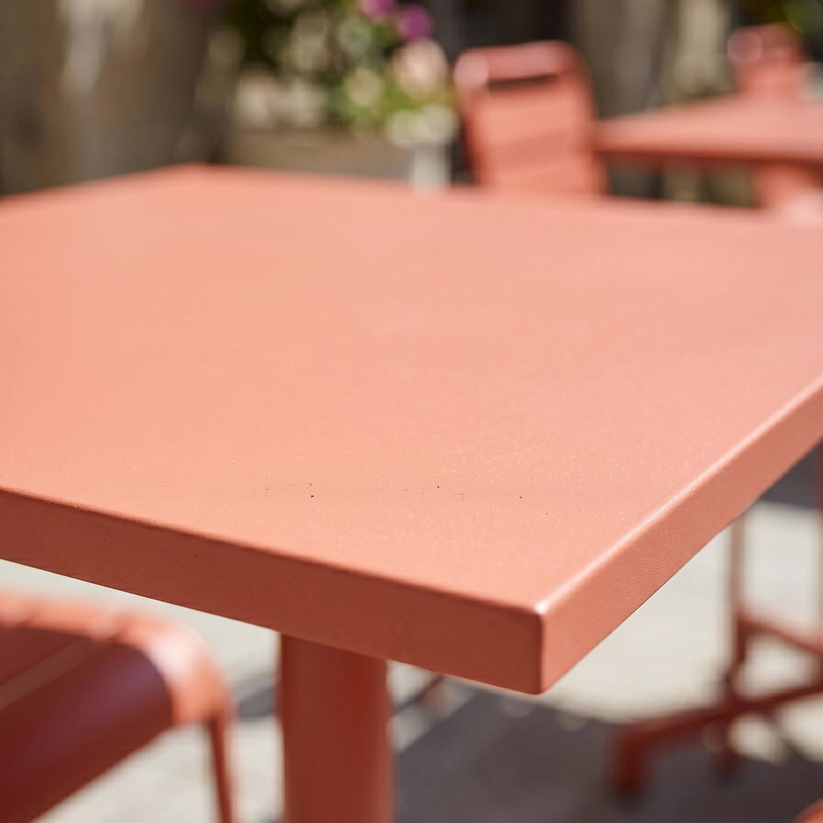 GARTENSET 3-tlg., Tonfarbe - Pink, Metall - Oviala