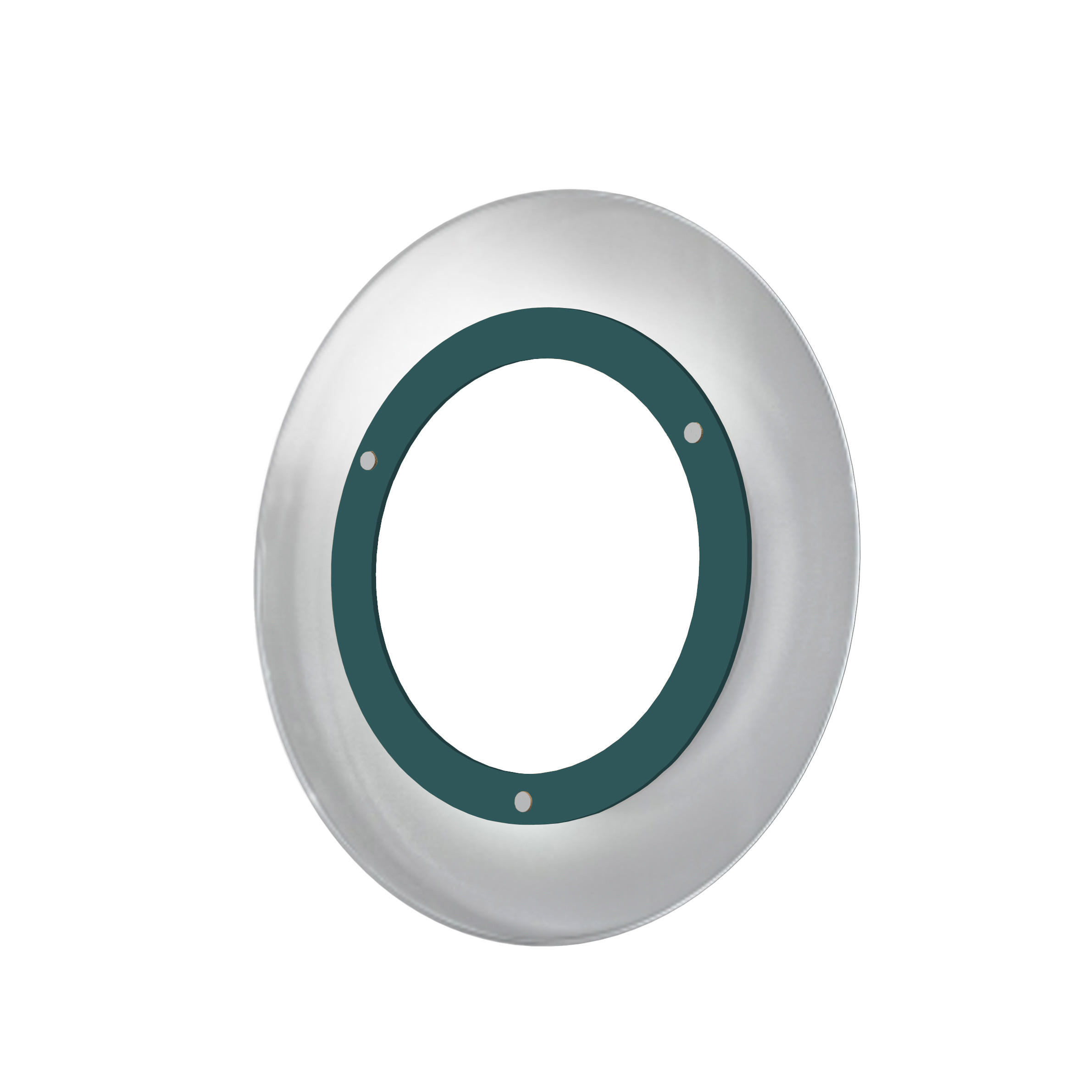 LED-DECKENLEUCHTE - Blau, Metall (55/55/7cm) - Lumicom