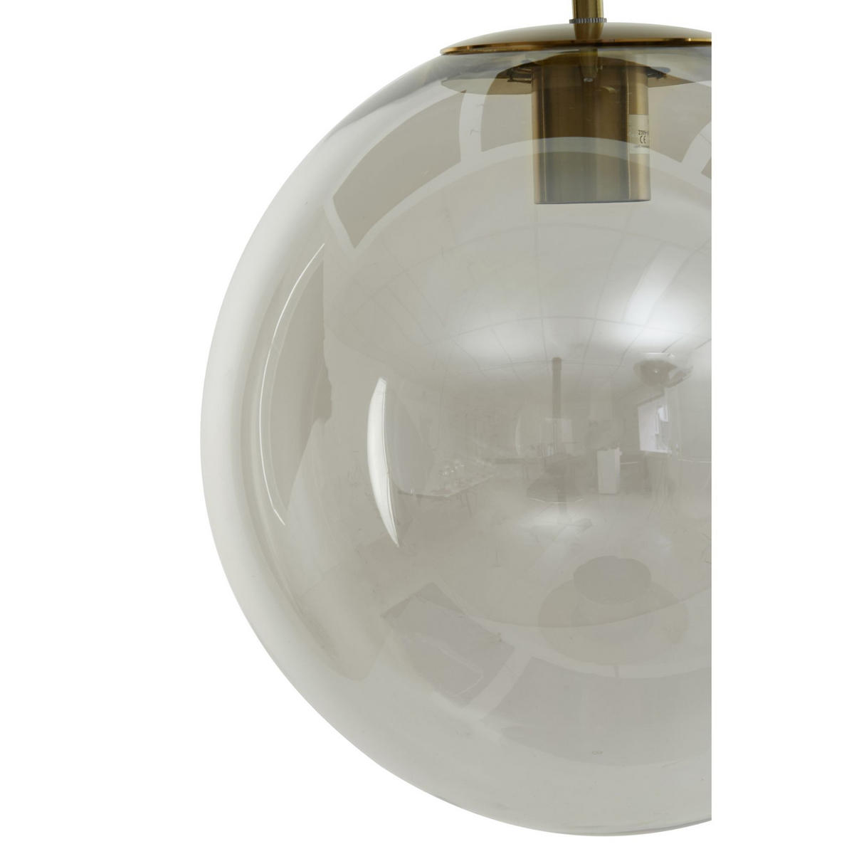 HÄNGELAMPE Medina Hell Ø40/40 cm - Transparent, Glas (40/40/40cm) - Light & Living