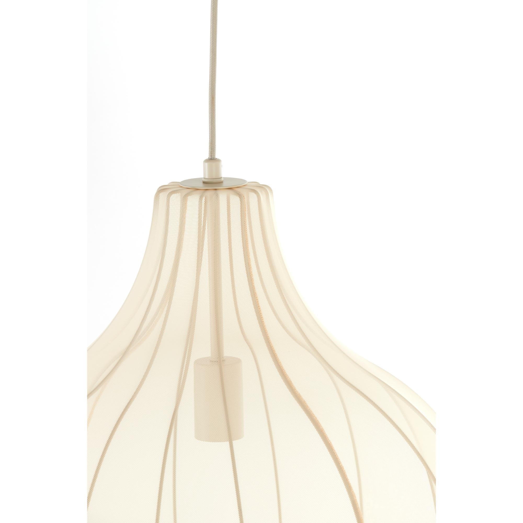 PENDELLEUCHTE Elati Braun 50/50/53 cm - Braun, Textil (50/50/53cm) - Light & Living