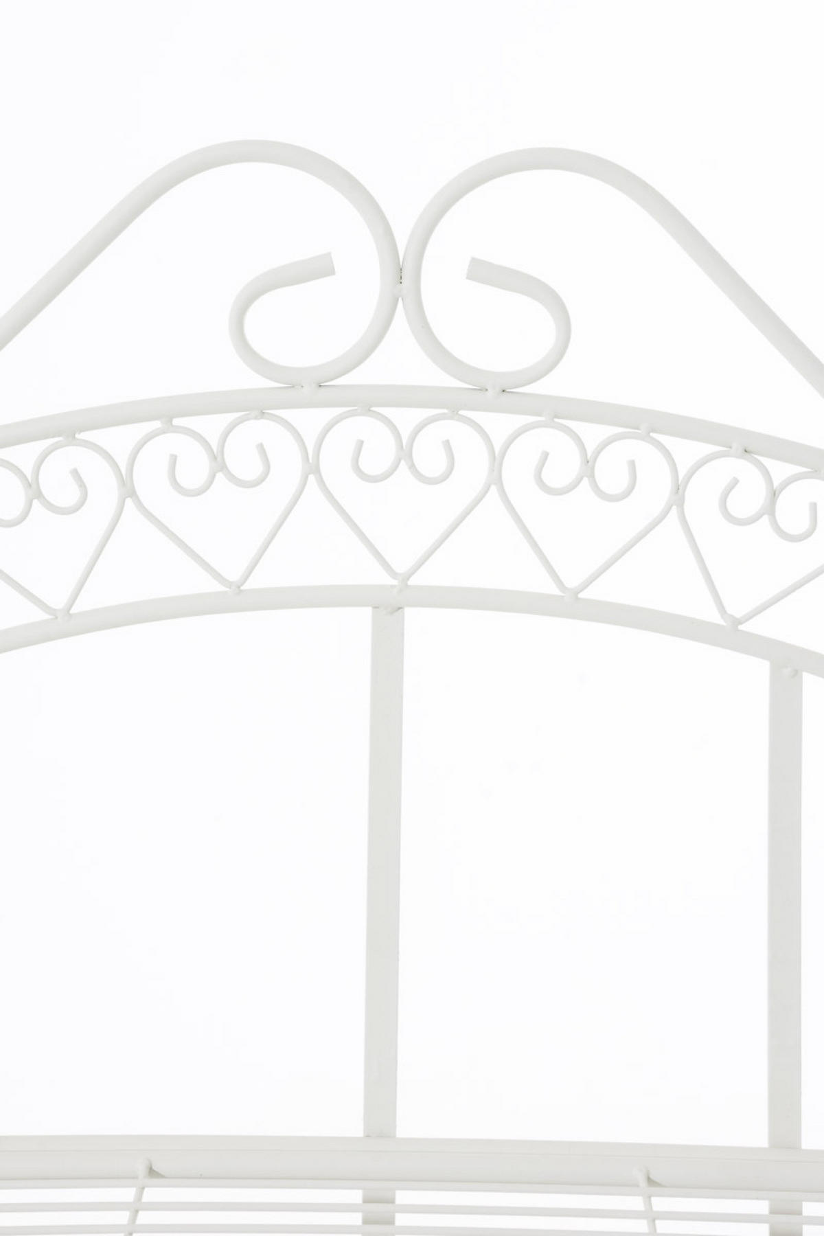 STANDREGAL Anton weiß - Weiß, Metall (61/153/33cm) - TPFGarden