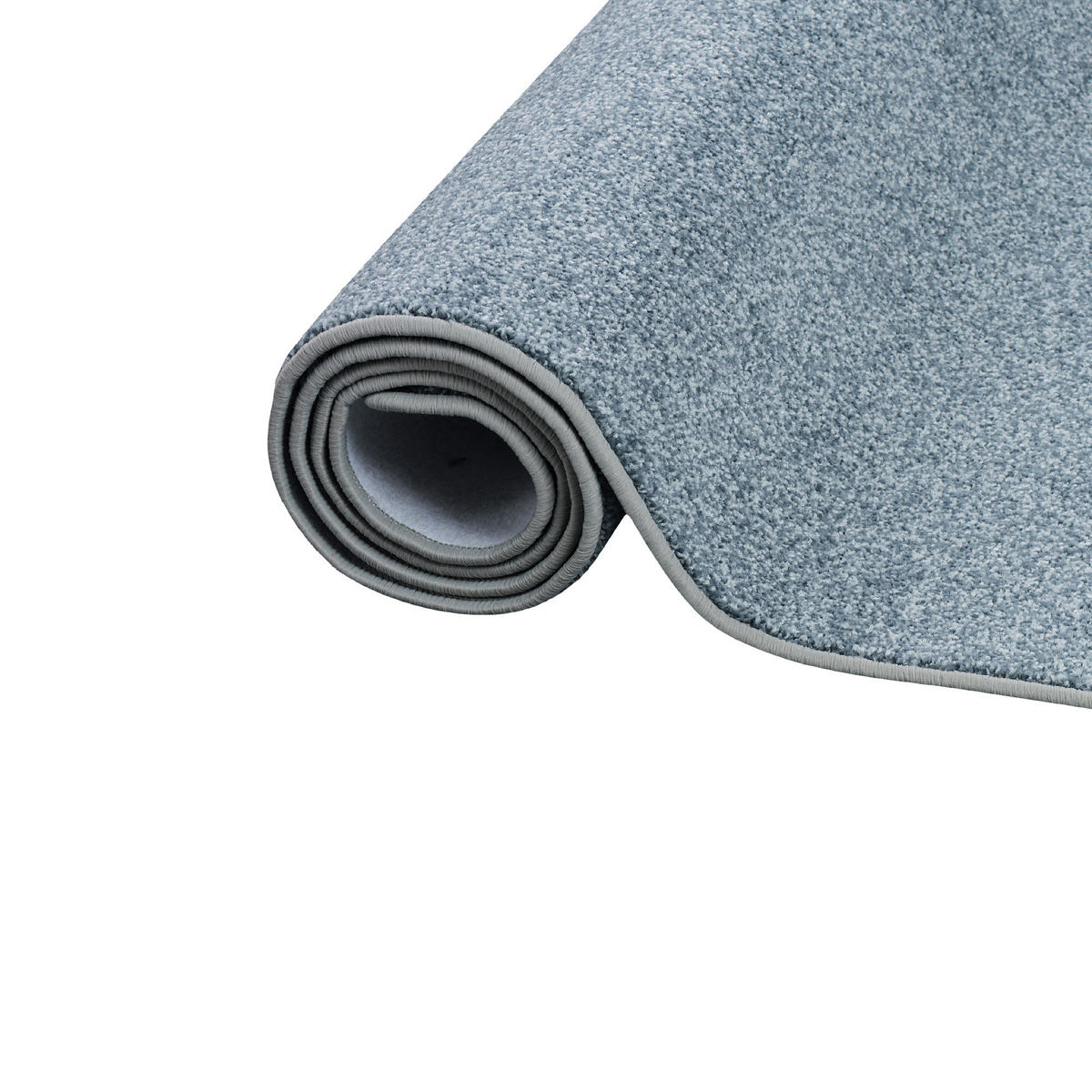 HOCHFLOR VELOURS TEPPICH LUNA MIX - Blau, Textil (160/160cm) - Snapstyle