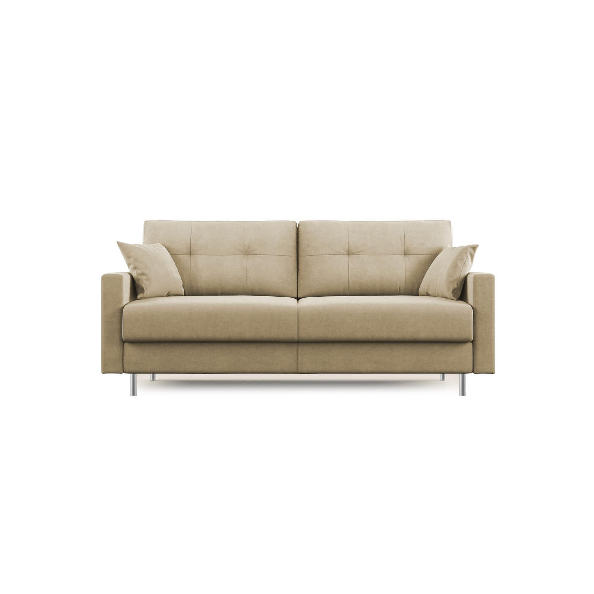 SCHLAFSOFA Megan - Beige, Textil (188/97/96cm) - Divani.store