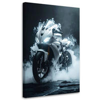 LEINWANDBILD Kraftfahrzeuge 80x120cm - Weiß, Textil (80/120cm) - Feeby