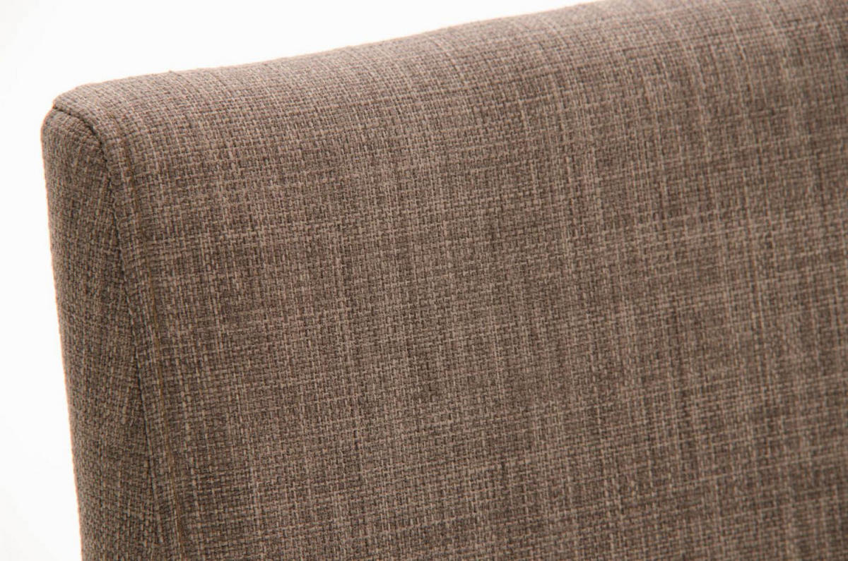 BARHOCKER Stoff Grau - Edelstahlfarben/Grau, Textil/Metall (42/86/44cm) - CLP