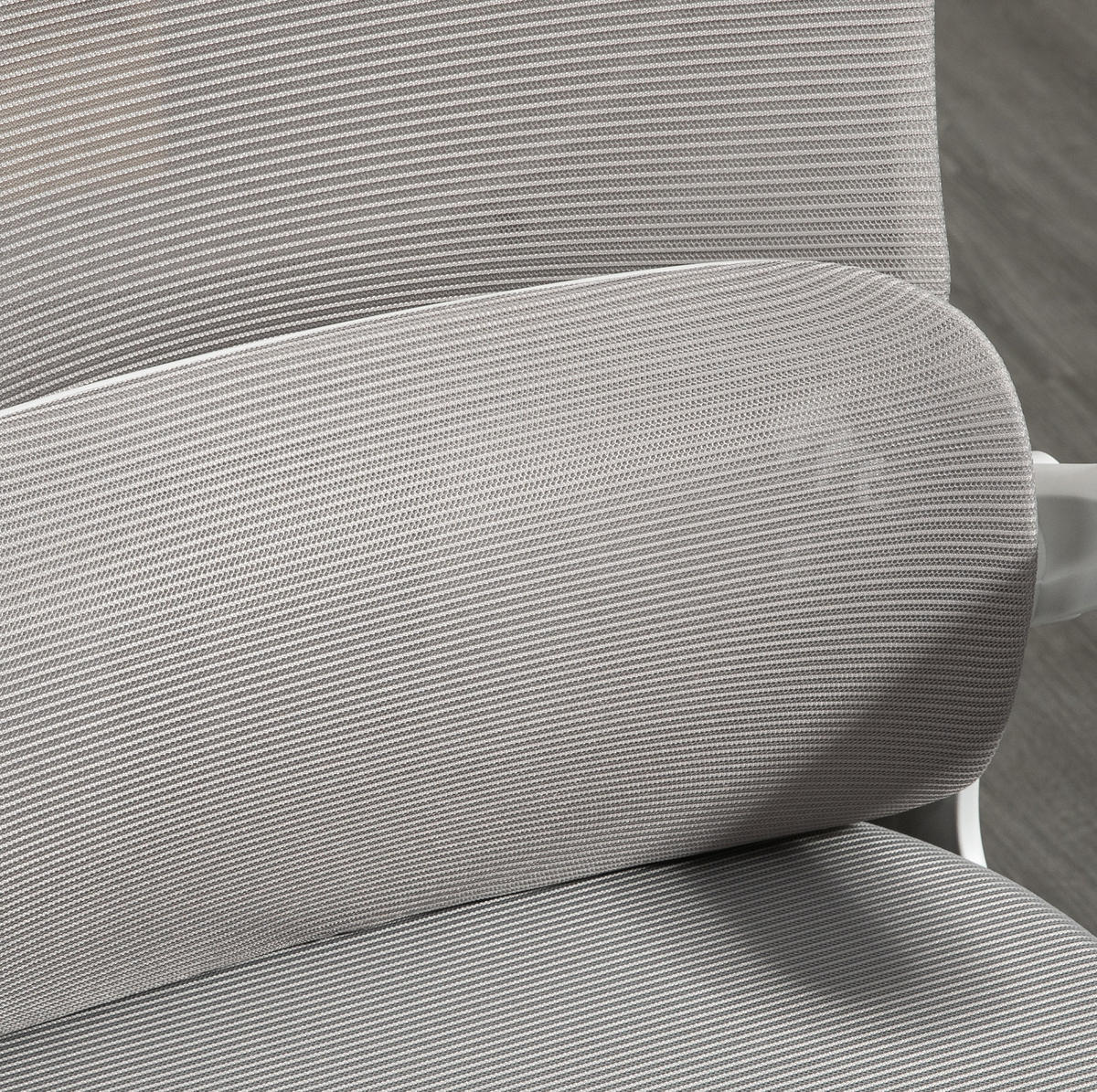 BÜROSTUHL ergonomisch höhenverstellbar Mesh Gray - Grau, Kunststoff (59/122/60cm) - Meubliv