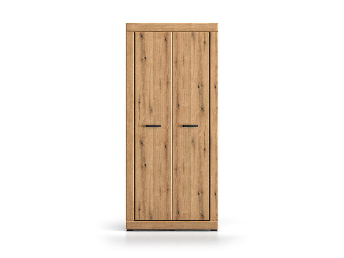 KLEIDERSCHRANK – DORA 01 – 87 cm – Dora – Eichefarben - Eichefarben, Holzwerkstoff (87/195/53cm) - hi-markt