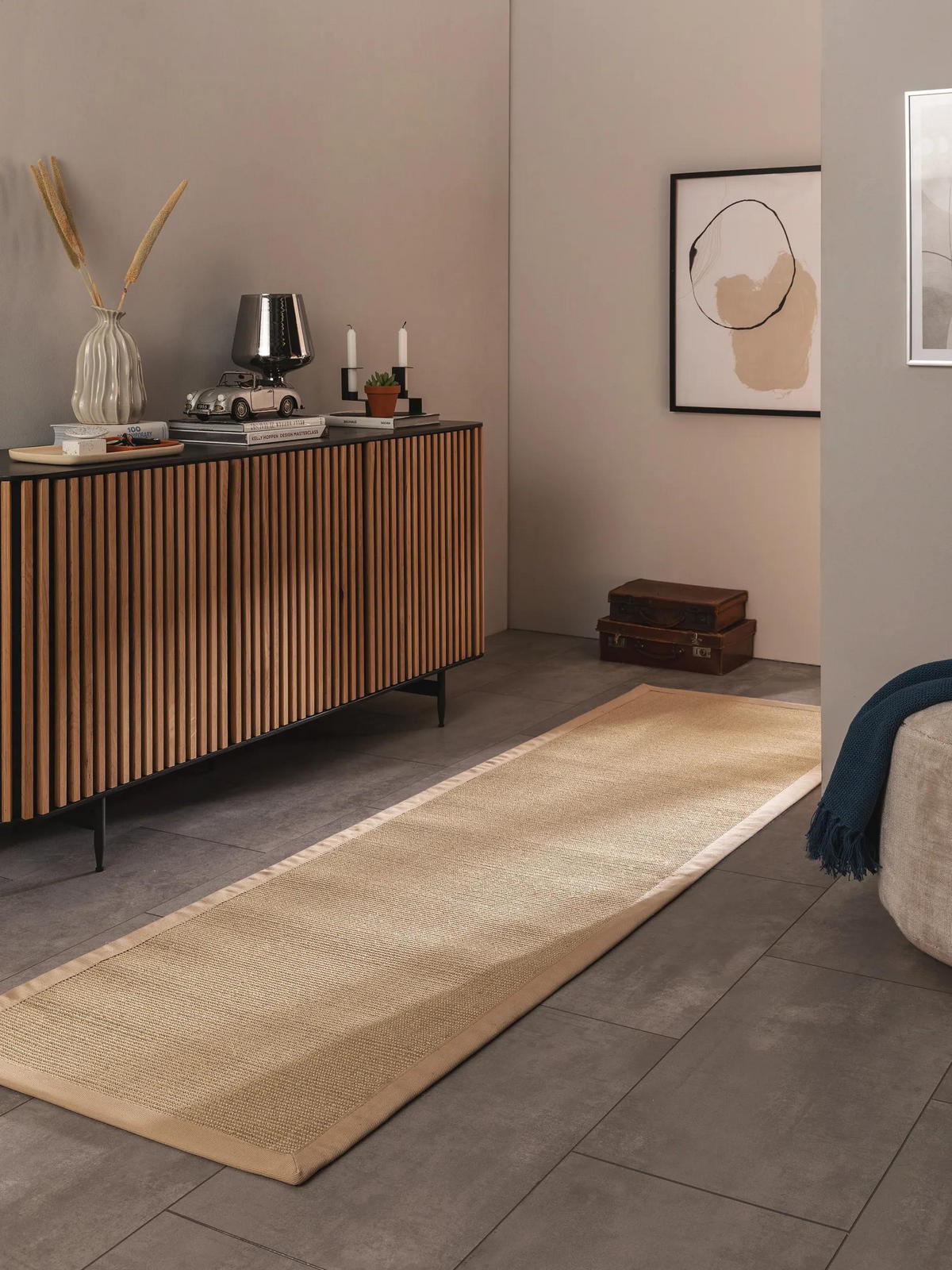 SISALTEPPICH Sana Cream 70x240 cm - Creme, Textil (70/240cm) - benuta Nest