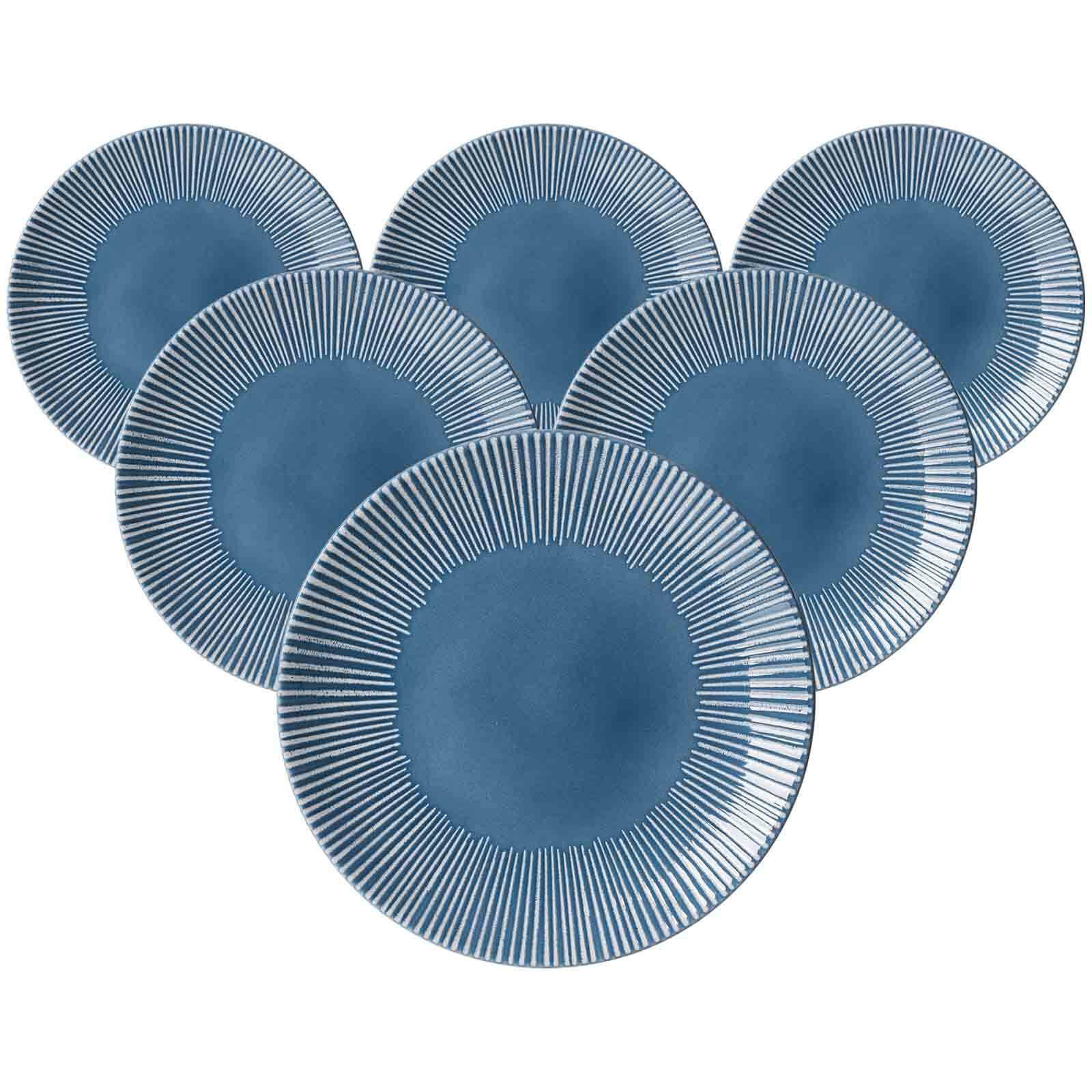SPEISETELLER Banda Blau ø 27 cm 6er Set - Blau, Keramik (27cm) - Ritzenhoff Breker