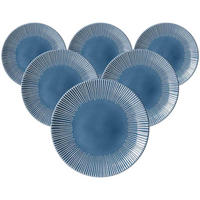 SPEISETELLER Banda Blau ø 27 cm 6er Set - Blau, Keramik (27cm) - Ritzenhoff Breker