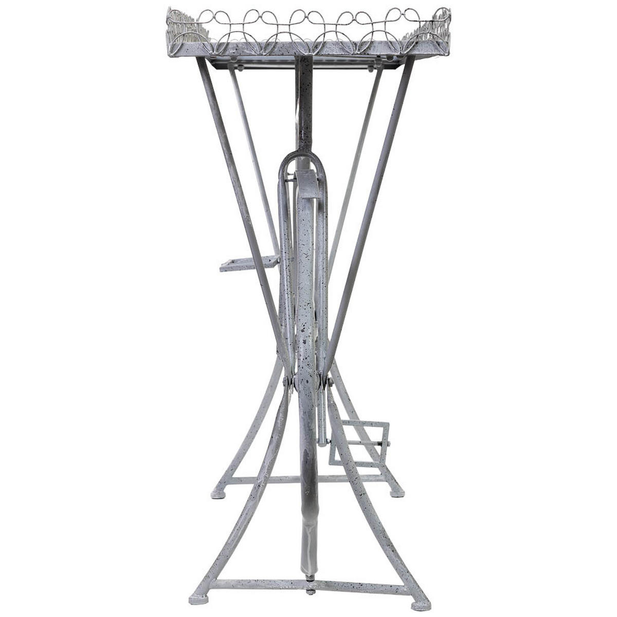 KONSOLENSTISCH Fahrrad aus Metall 177x41x92 cm Grau - Grau, Metall (41.28/177.17/92.71cm) - Wanderlust