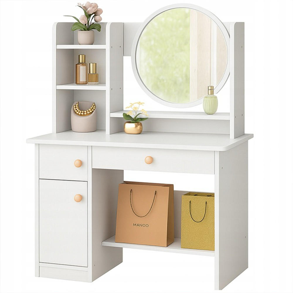 SCHMINKTISCH, weiß 125/34/80 cm - Weiß, Holzwerkstoff (34/125/80cm)