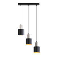 PENDELLEUCHTE Kaelthira 40/12/173.5 cm - Schwarz, Metall (40/12/173.5cm) - ZMH