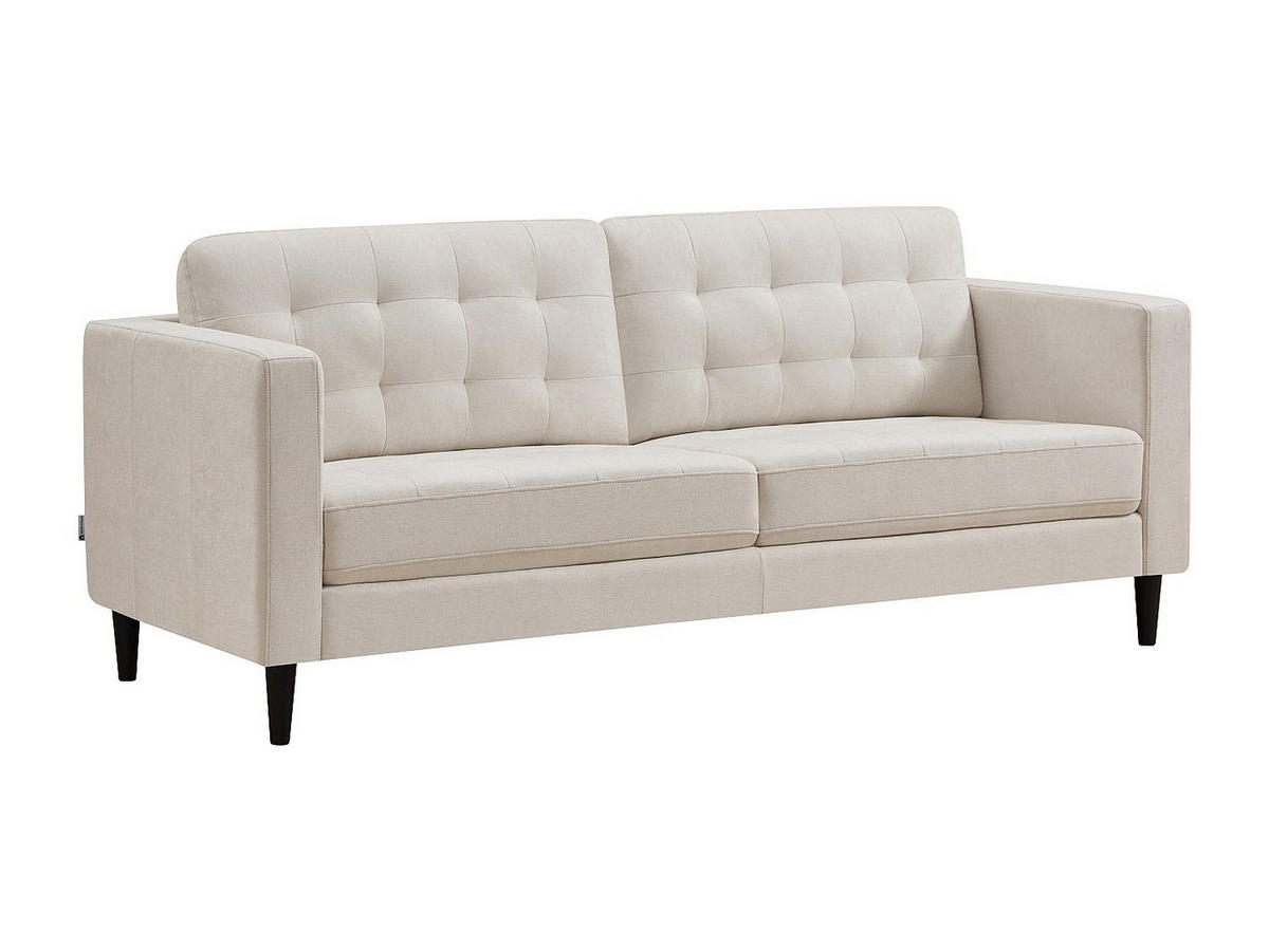SOFA - 3 Personen - stoff - beige Dibalu - Beige, Textil (200/84/87cm) - Vente-Unique