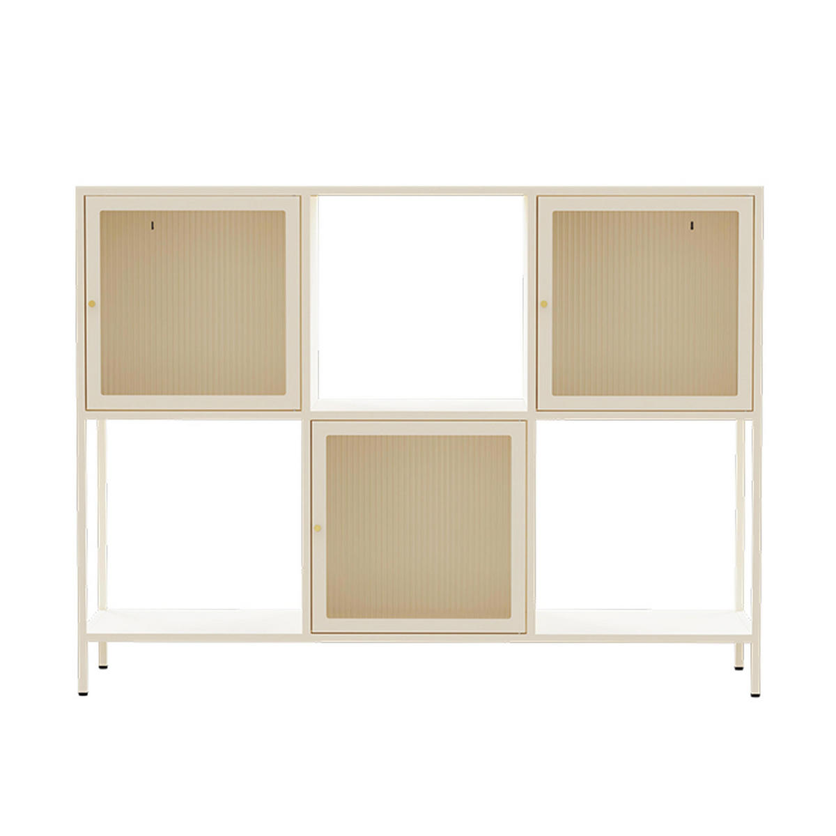 SIDEBOARD, Ekru - Weiß, Metall (35/90/120cm) - Oviala