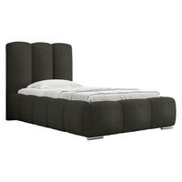 POLSTERBETT Wizko Boucle 90 - Chromfarben/Anthrazit, Holz/Metall (90/200cm) - MIRJAN24