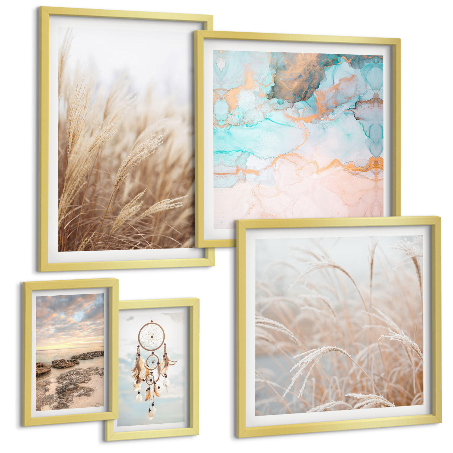 Tulup Bilder Gold 40x60 cm
