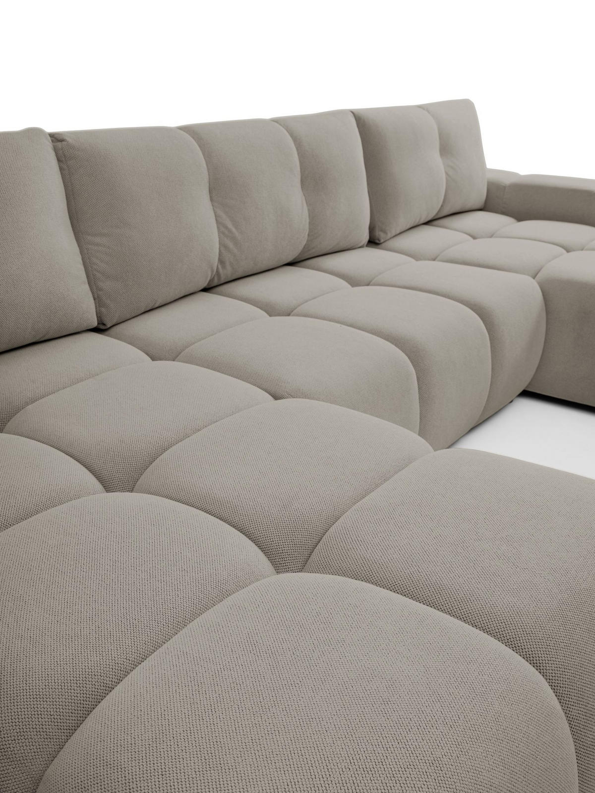 ECKSOFA Grau Curio 83 Mit Schlaffunktion - Grau, Textil (359/177cm) - Sepro Meble