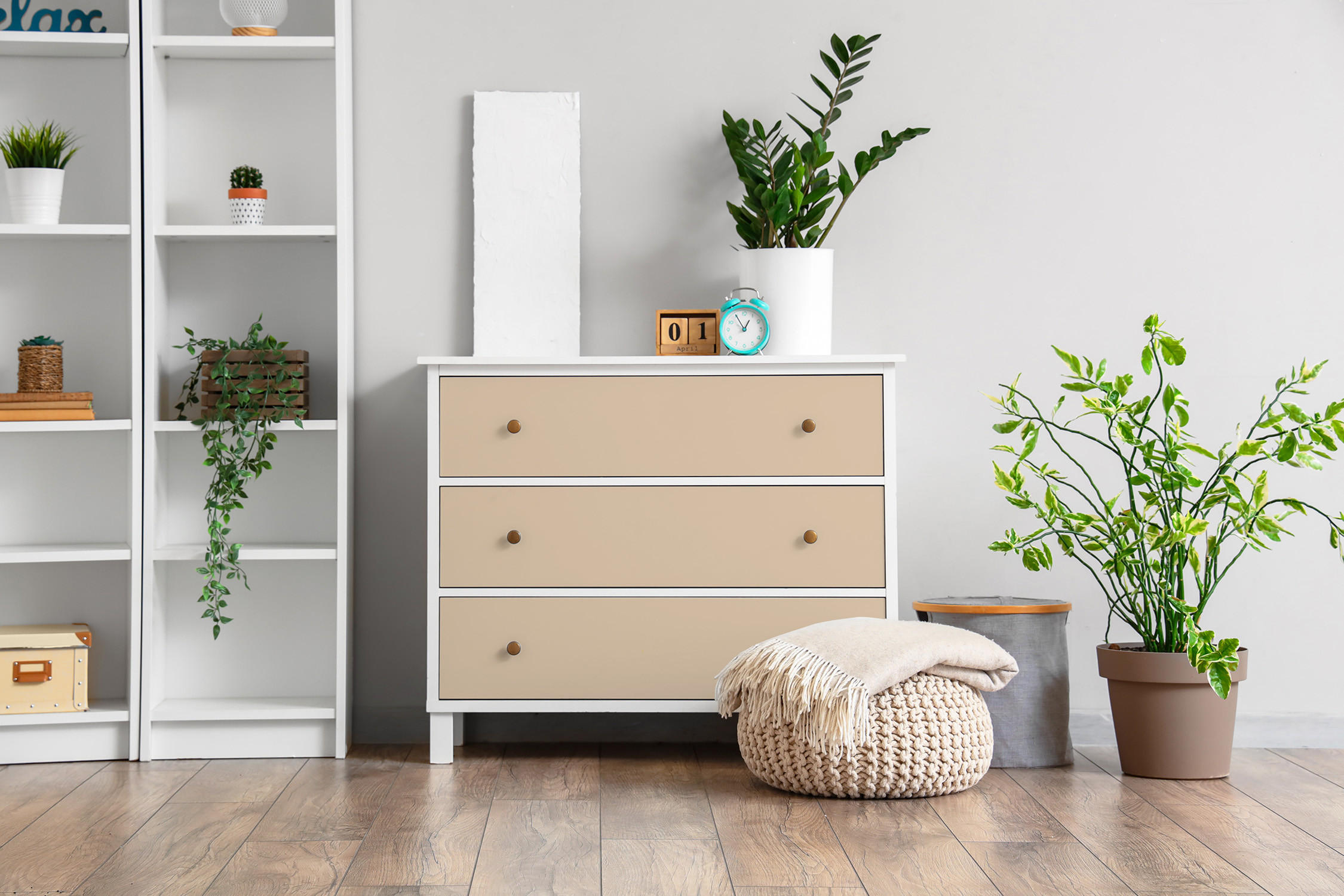 MÖBLAUFKLEBER 100x50 cm beige - Blaugrau, Kunststoff (100/50/0.1cm) - Wallfluent