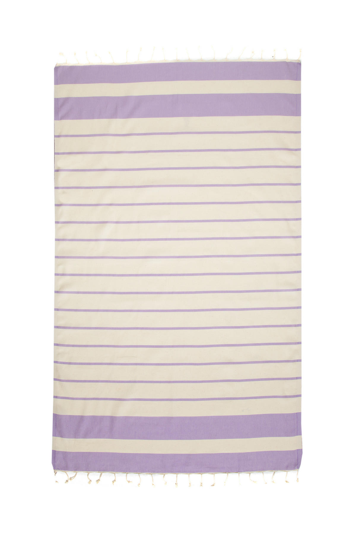 SAUNATUCH Strandtuch Hamamtuch Lila Gestreift für Babys geeignet 100%Baumwolle - Lila, Textil (100/180cm) - Villa Möbel